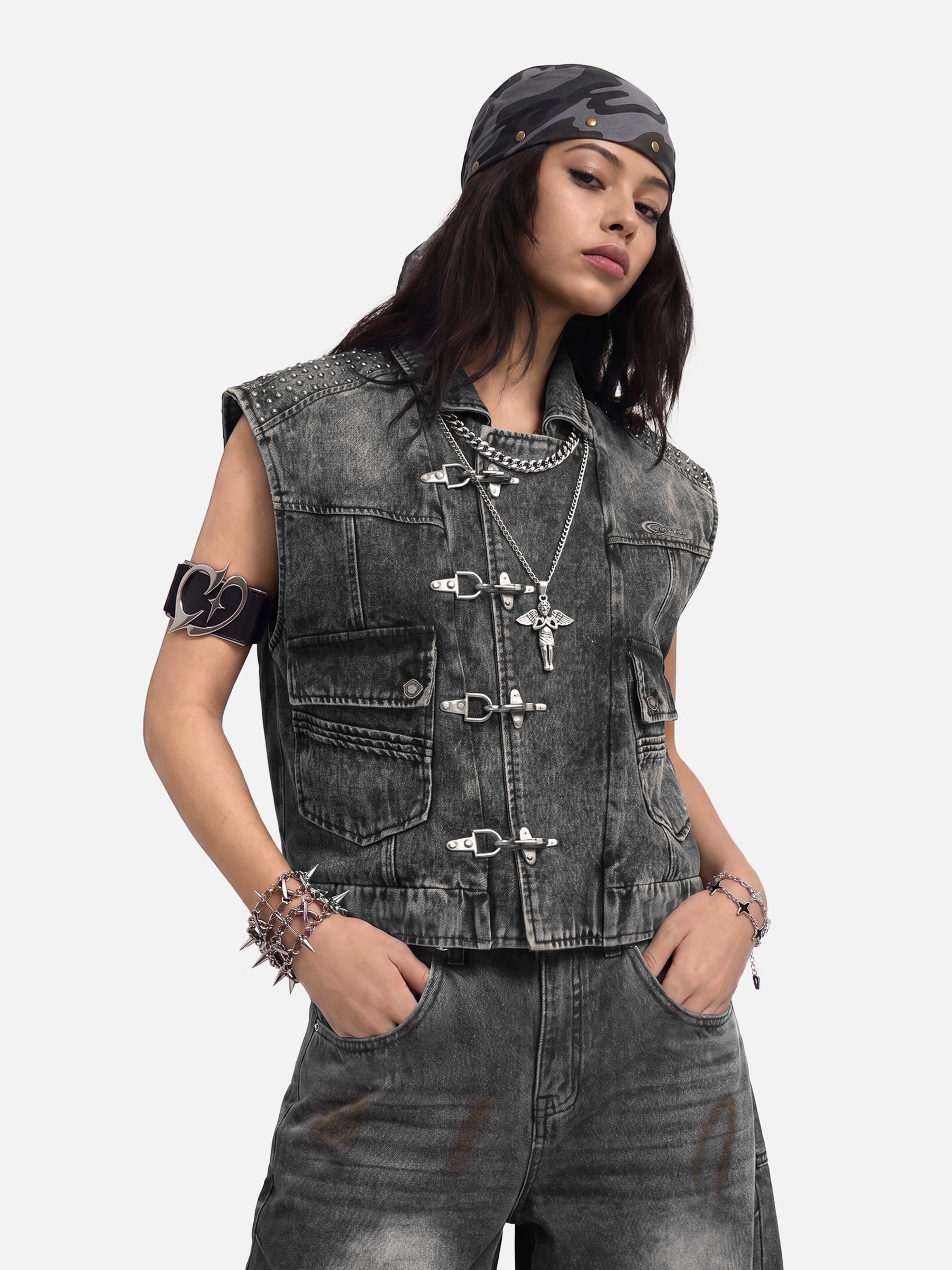 Aelfric Eden Super Boxy Fireman Clasp Denim Vest – Aelfric eden