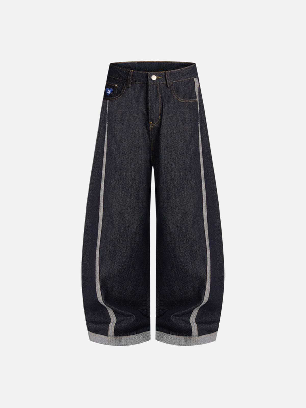 aelfric eden バギーパンツ Aelfric Eden Contrast Turn-Up Baggy Jeans – Aelfric eden
