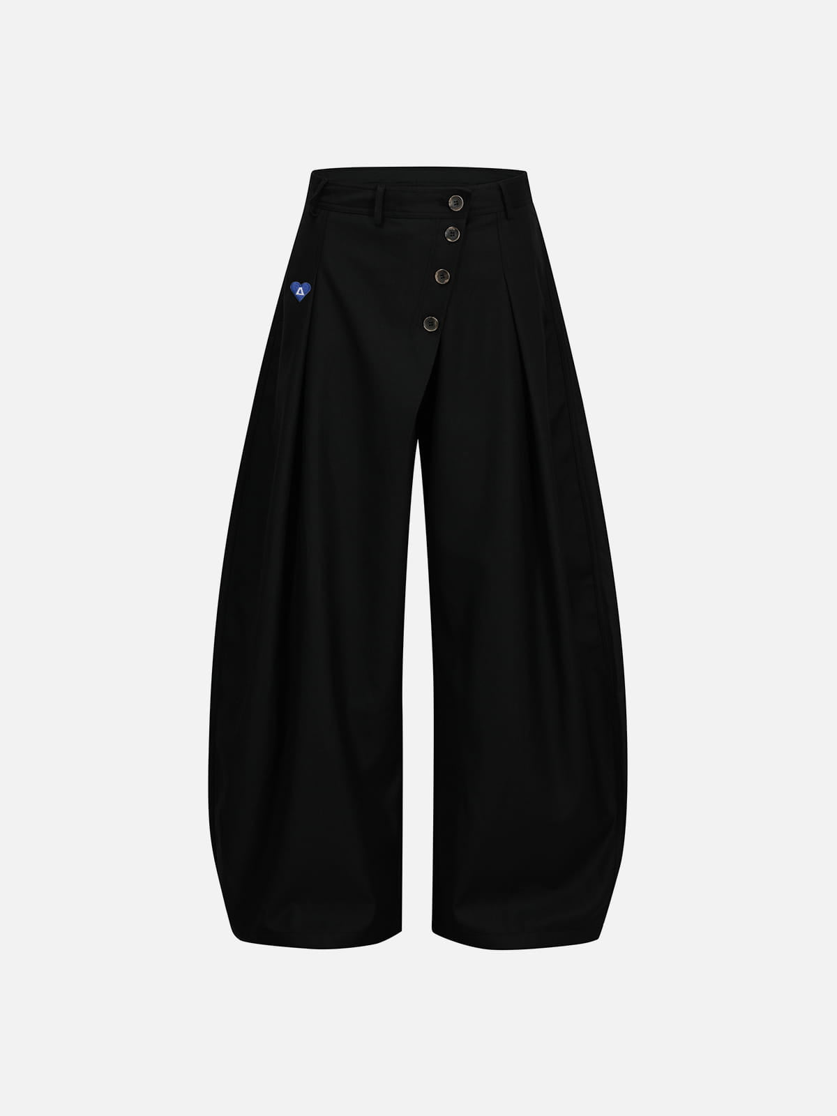 Aelfric Eden Asymmetric Button Baggy Barrel Pants – Aelfric eden
