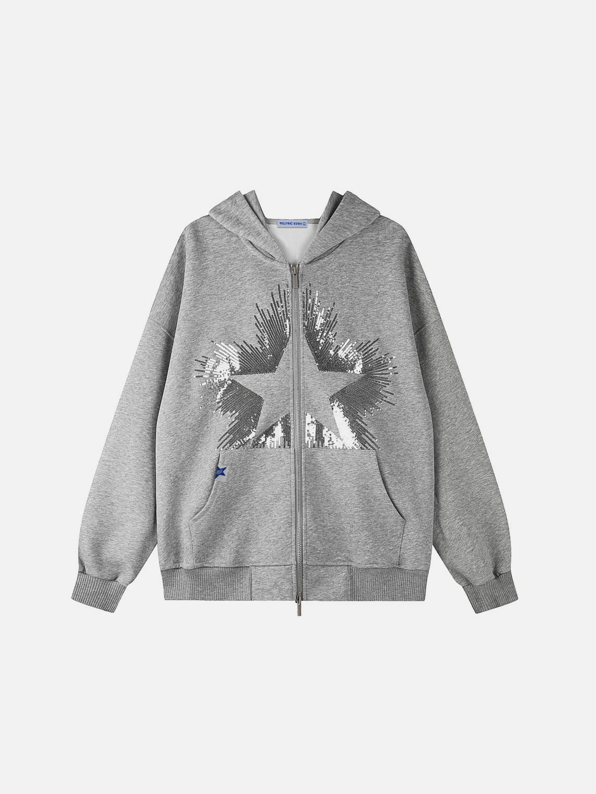 Aelfric Eden Sequin Star Burst Zip Up Hoodie – Aelfric eden