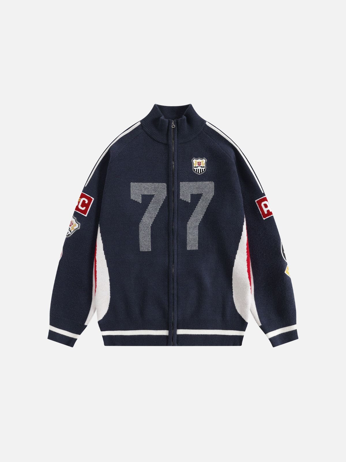 Aelfric Eden 77 Logo Patches Zip Up Cardigan – Aelfric eden