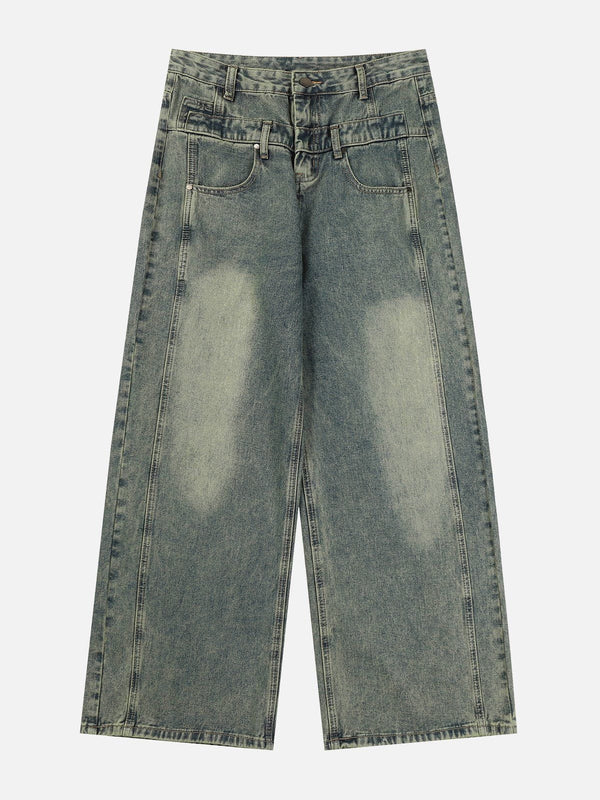 Aelfric Eden Patchwork Waist Loose Jeans