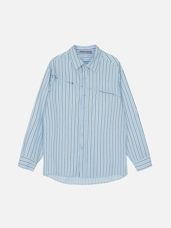 Aelfric Eden Stripe Cut-Out Long Sleeve Shirt