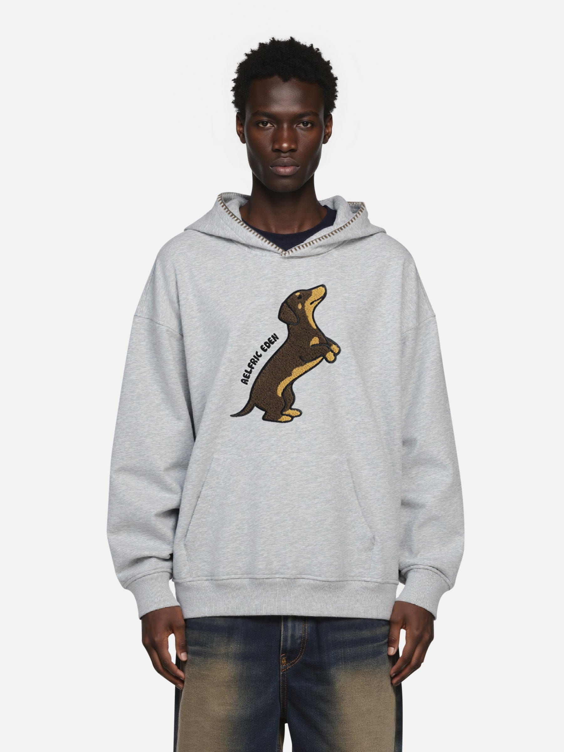 Pre-Order] Aelfric Eden Hand Drawn Dachshund Pullover Hoodie