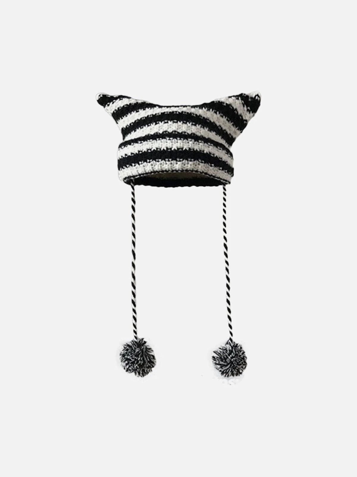 Striped Little Devil Cat Ear Hat Aelfric Eden striped-little-devil-cat-ear-hat-aelfric-eden