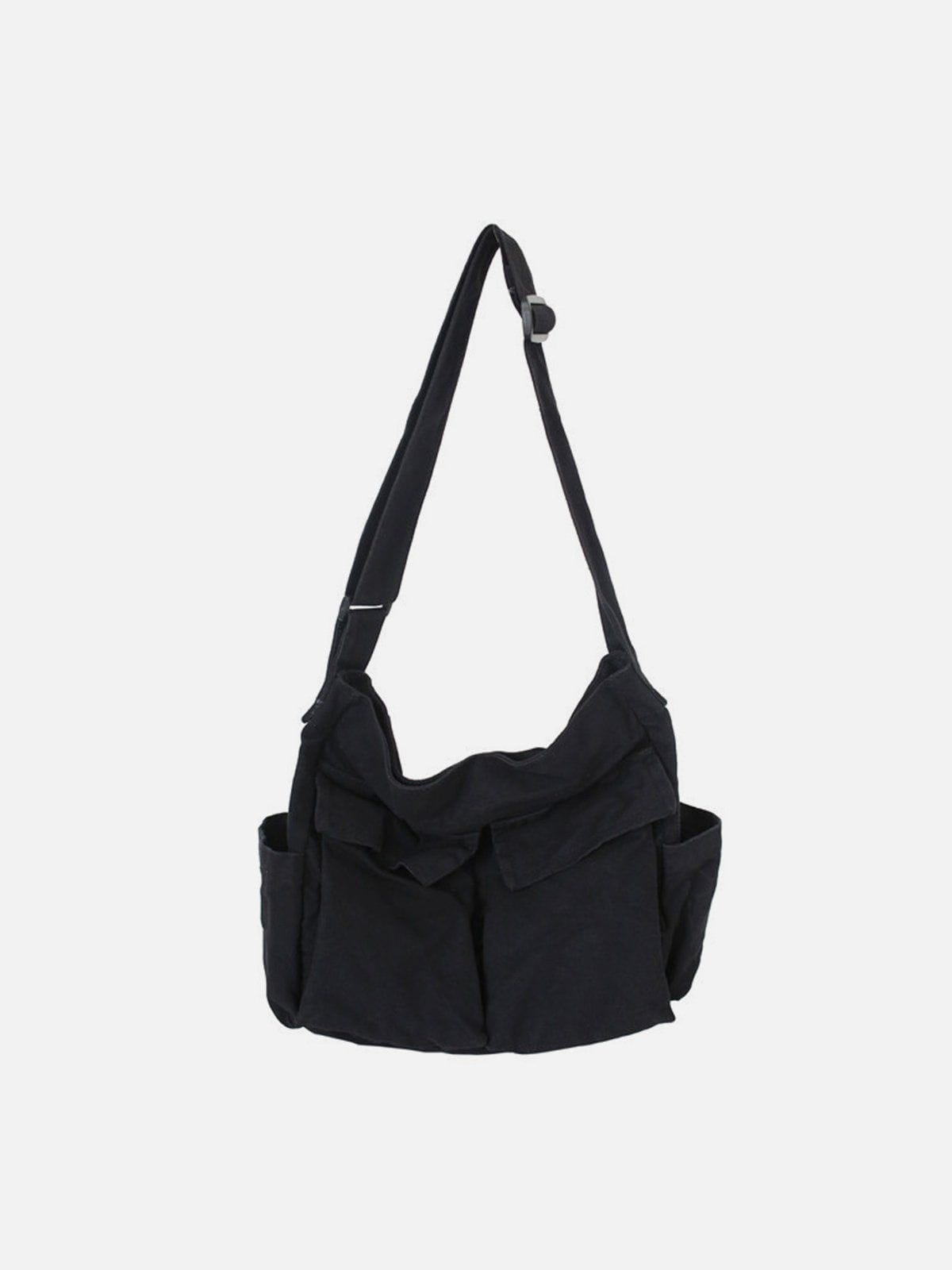 Solid Color Big Pocket Shoulder Bag – Aelfric eden