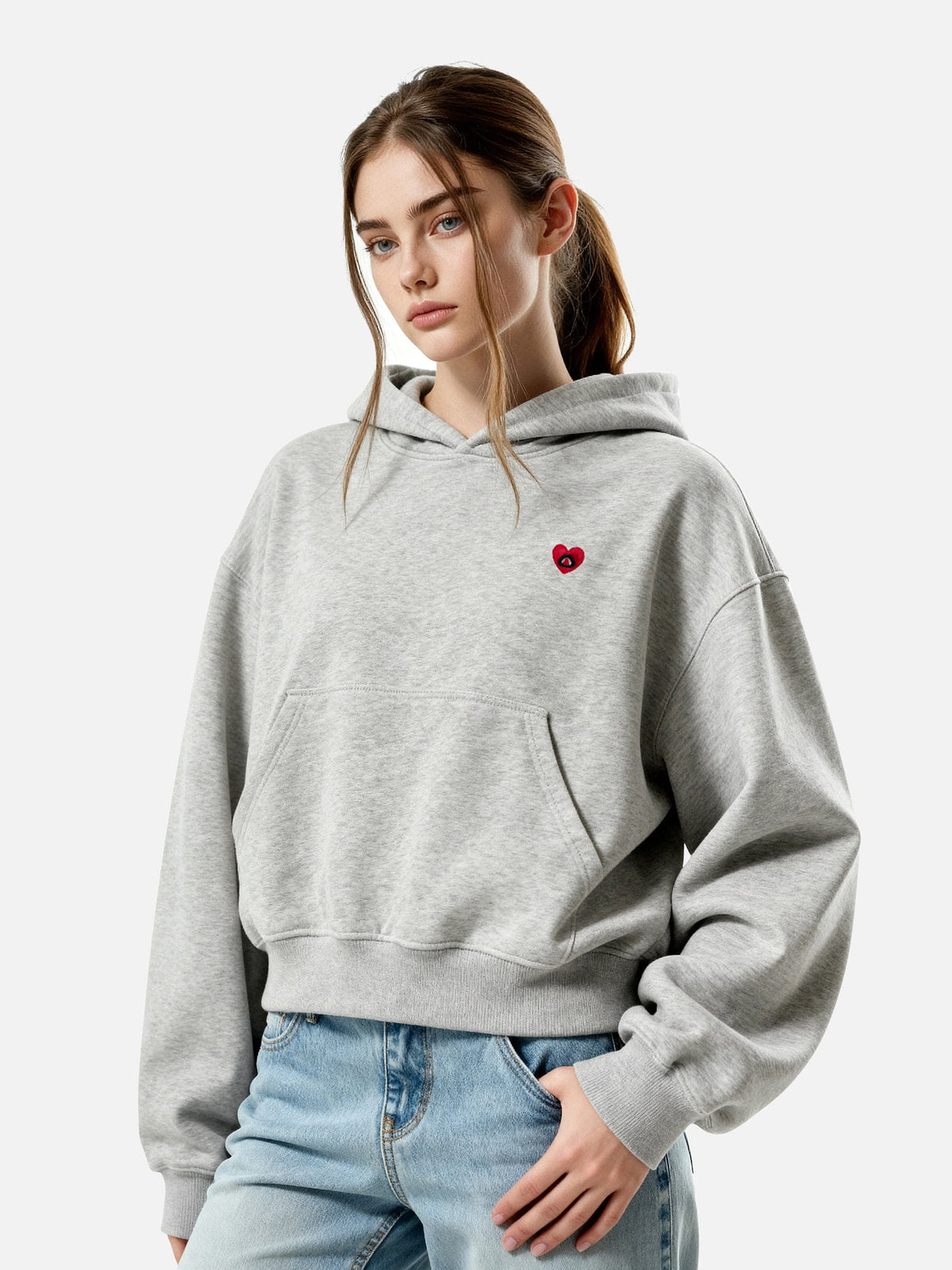 Aelfric Eden Solid Boxy Pullover Hoodie