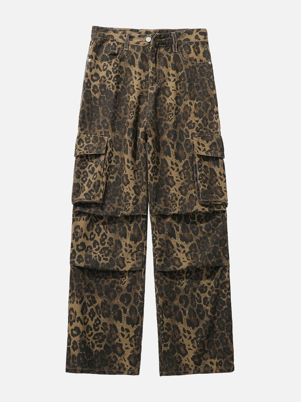 Aelfric Eden Leopard Print Cargo Pants