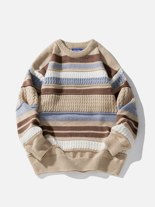 Aelfric Eden Stripe Color Blocking Sweater