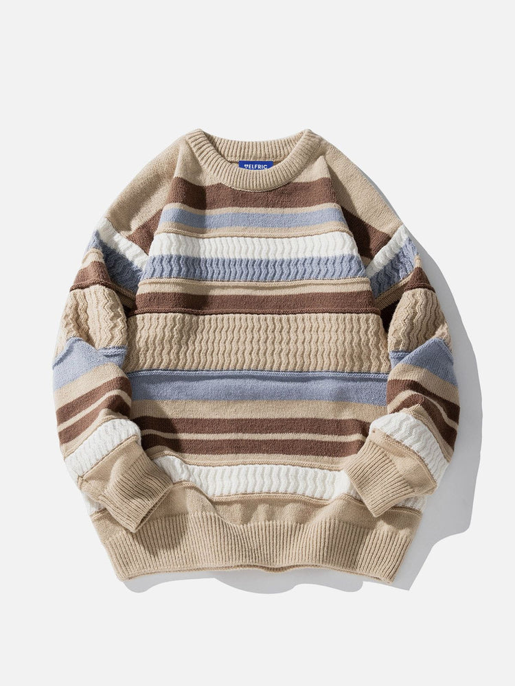 Aelfric Eden Stripe Color Blocking Sweater Aelfric eden