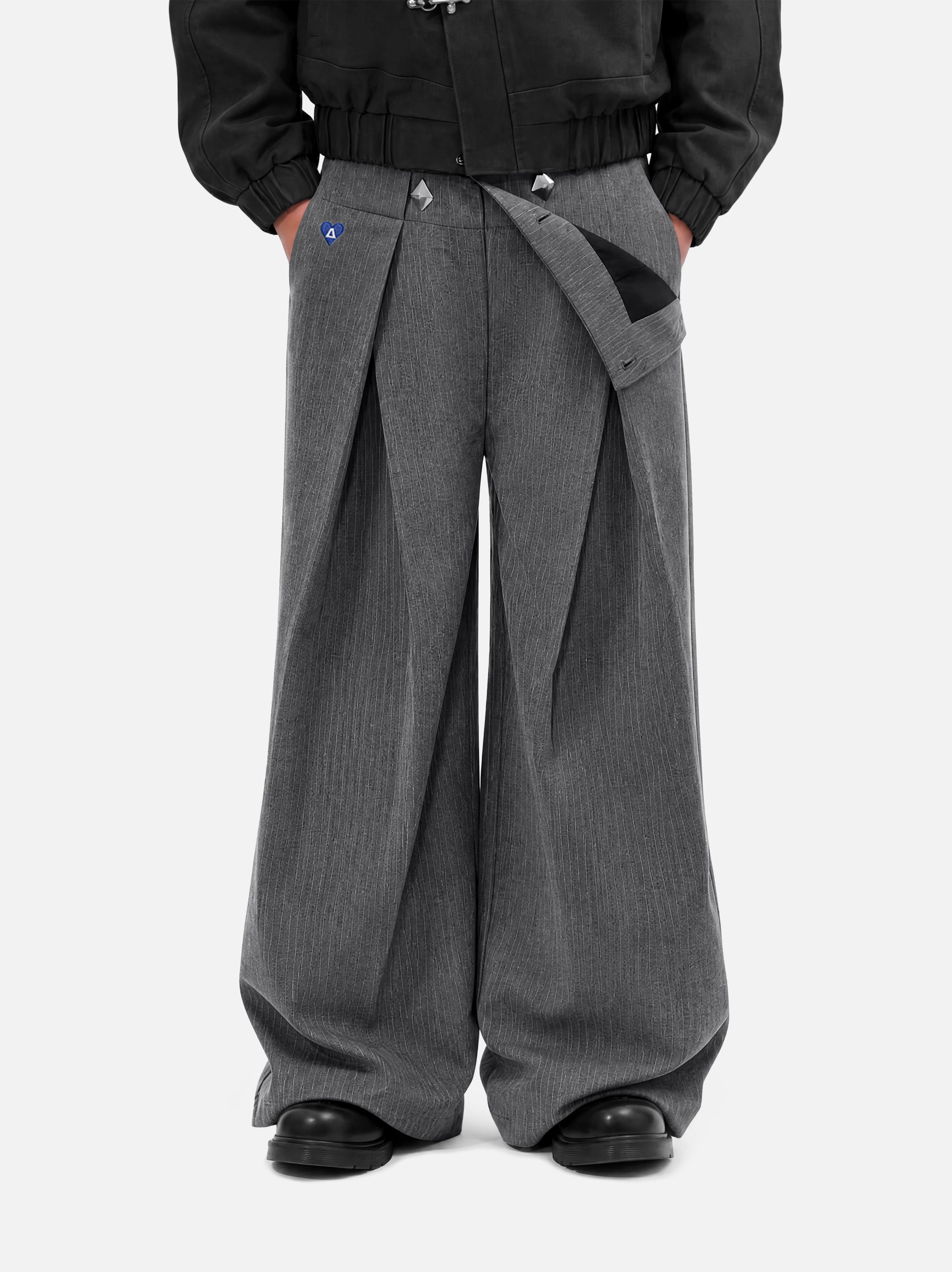 Aelfric Eden Double Waist Pleated Baggy Pants – Aelfric eden
