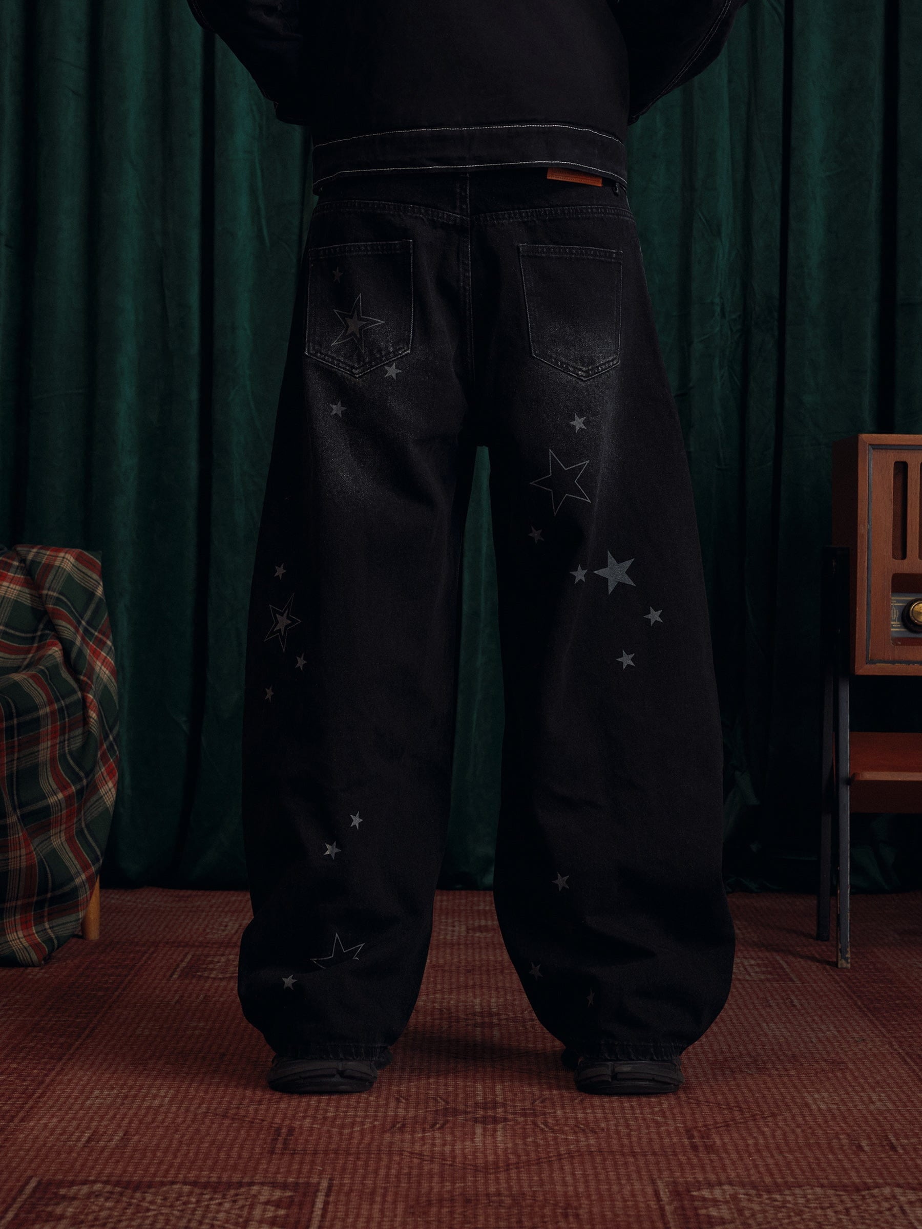 Aelfric Eden Baggy Barrel Star Jeans
