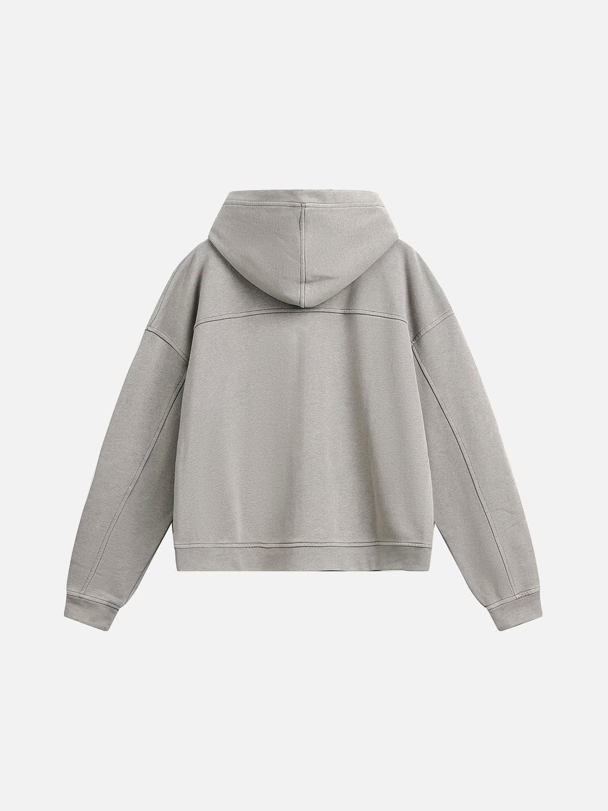 Aelfric Eden Distressed Boxy Zip Up Hoodie