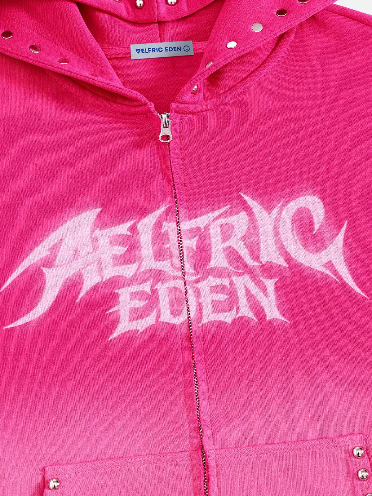 Aelfric Eden Boxy Washed Studded Zip Up Hoodie – Aelfric eden