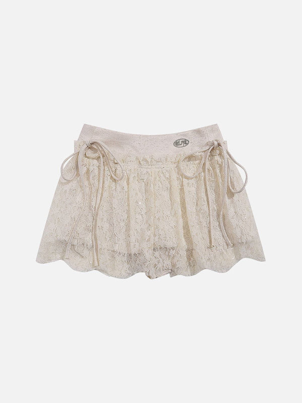 Aelfric Eden Mesh Lace Pleated Skirt