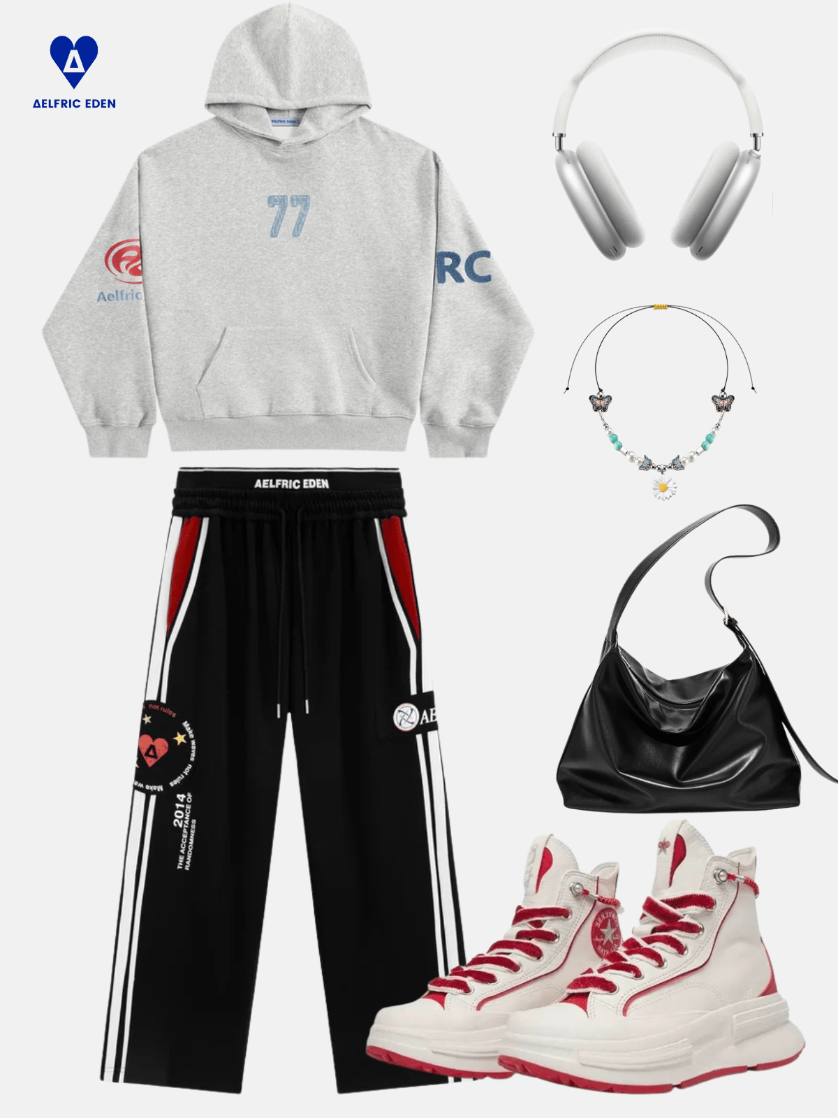 Aelfric Eden Double Waist Stripe Baggy Sweatpants