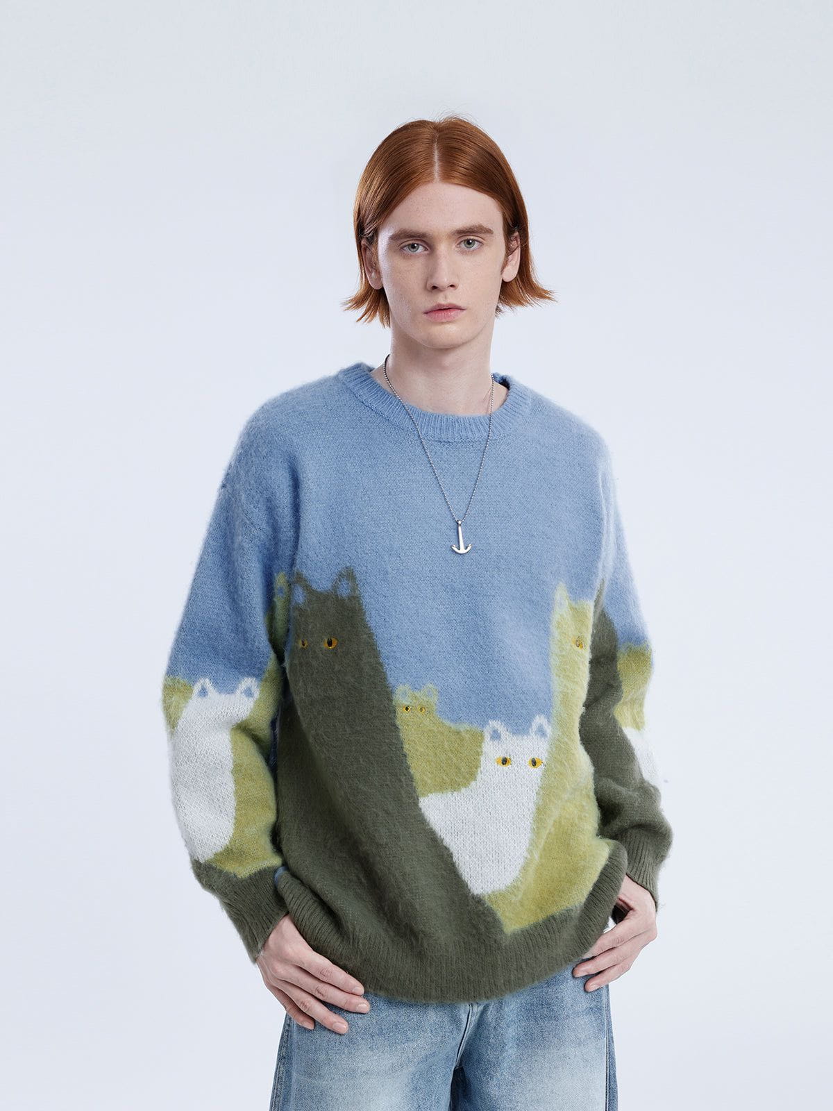 Aelfric Eden Kitty Color Block Cozy Sweater