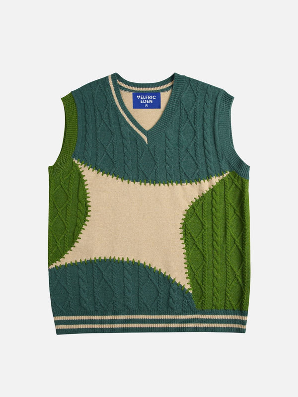 Aelfric Eden Crochet Patchwork Sweater Vest