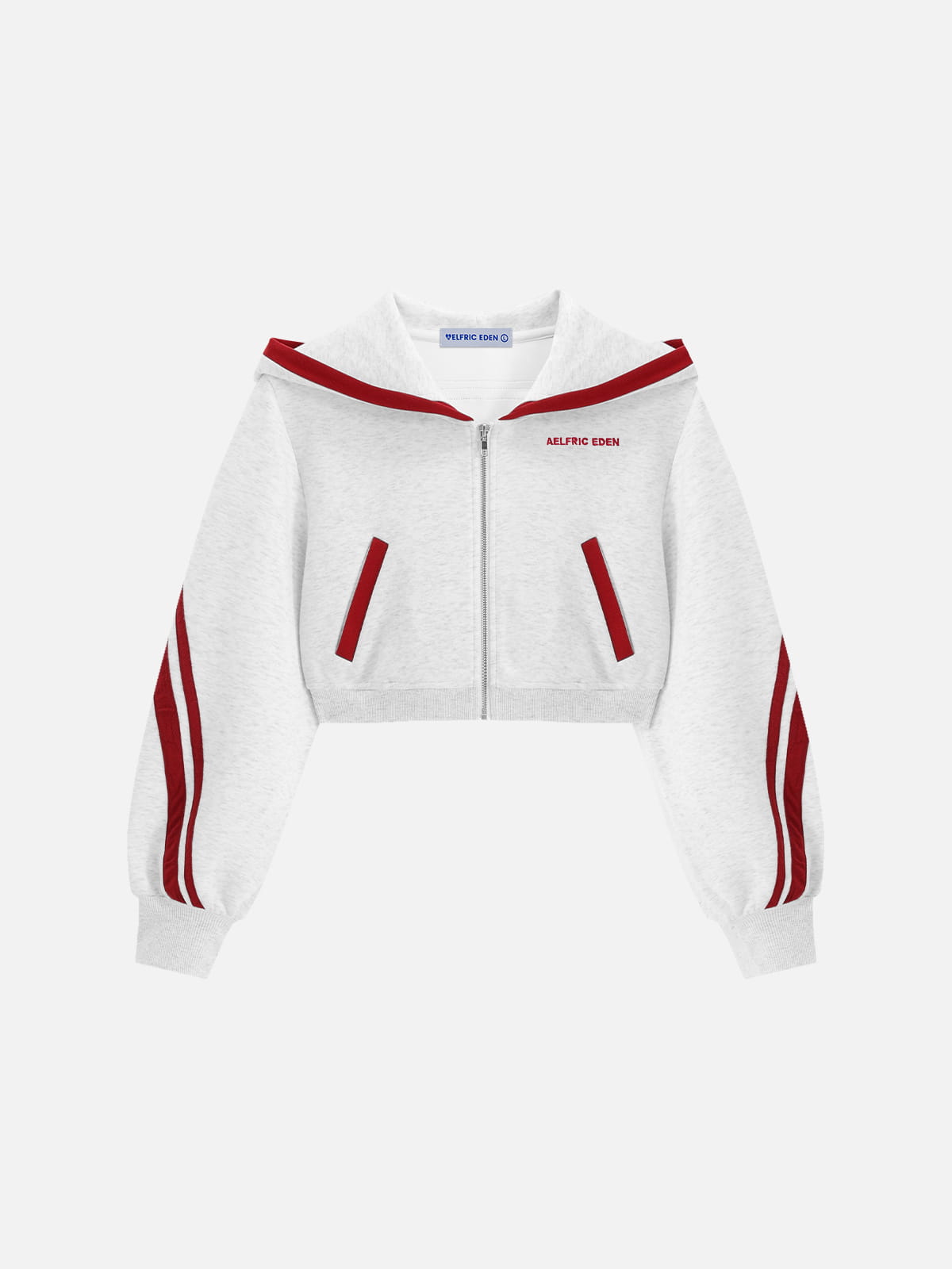 ENNOY Electric Logo Hoodie white×Red Aelfric Eden Cropped Contrast Stripe Zip Up Hoodie – Aelfric eden