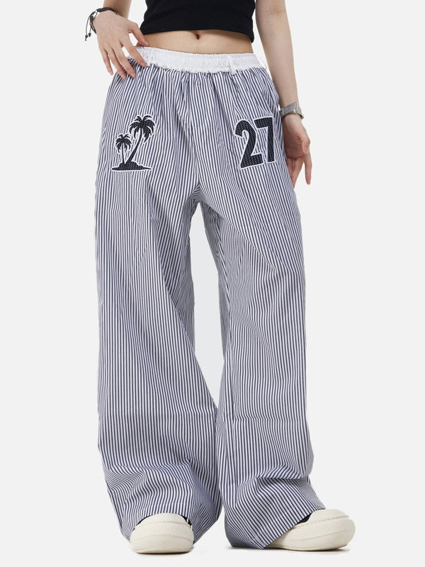 Eden Contrast Silk Shiffon Pants main image 0
