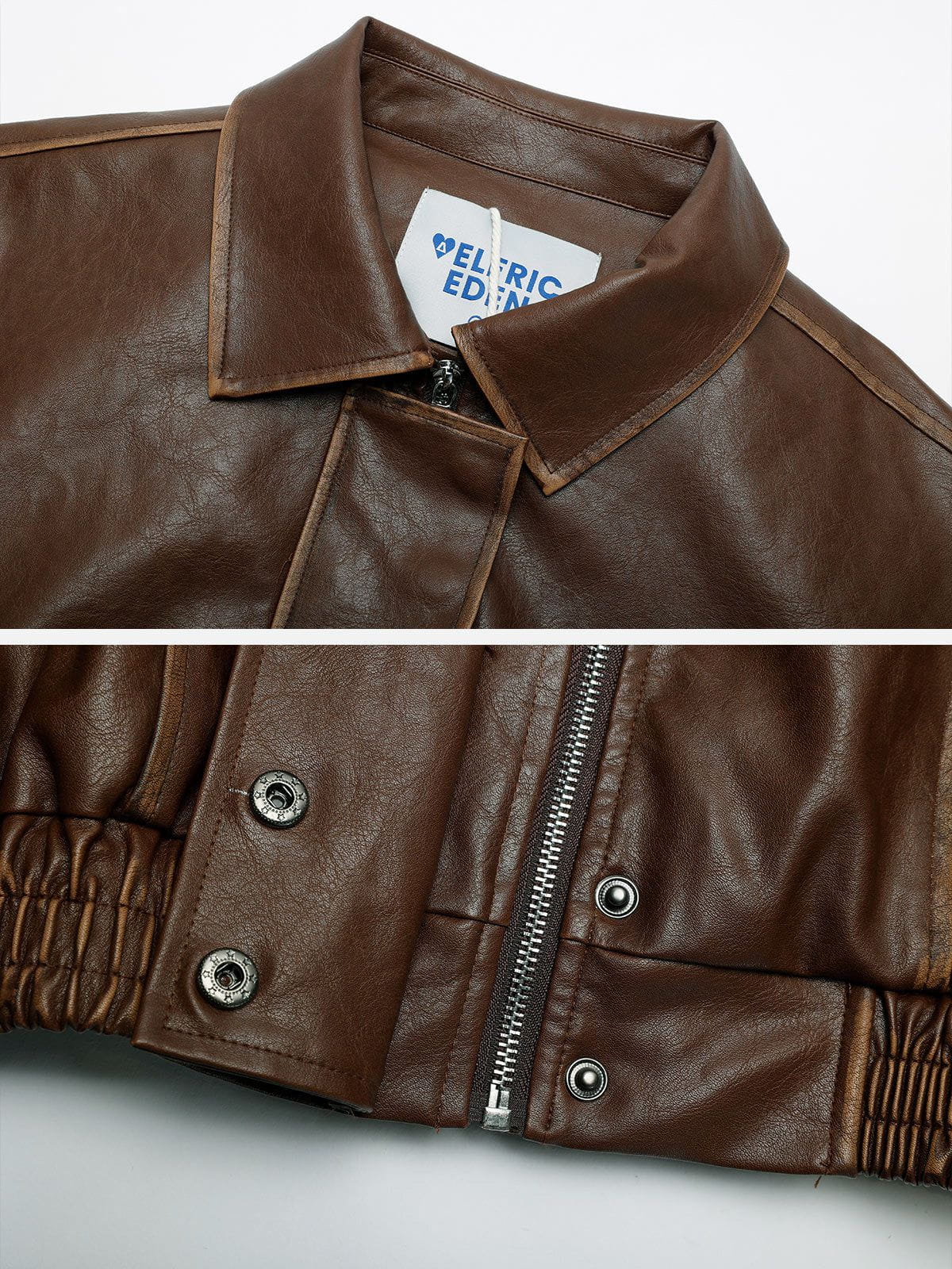 Aelfric Eden Line Patchwork Faux Leather Jacket – Aelfric eden