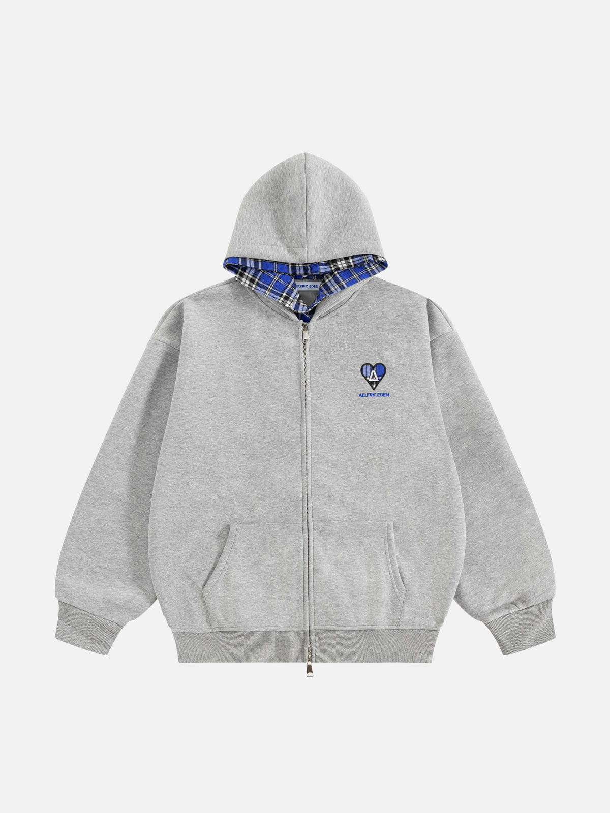 Aelfric Eden Plaid Double Layer Zip Up Hoodie – Aelfric eden