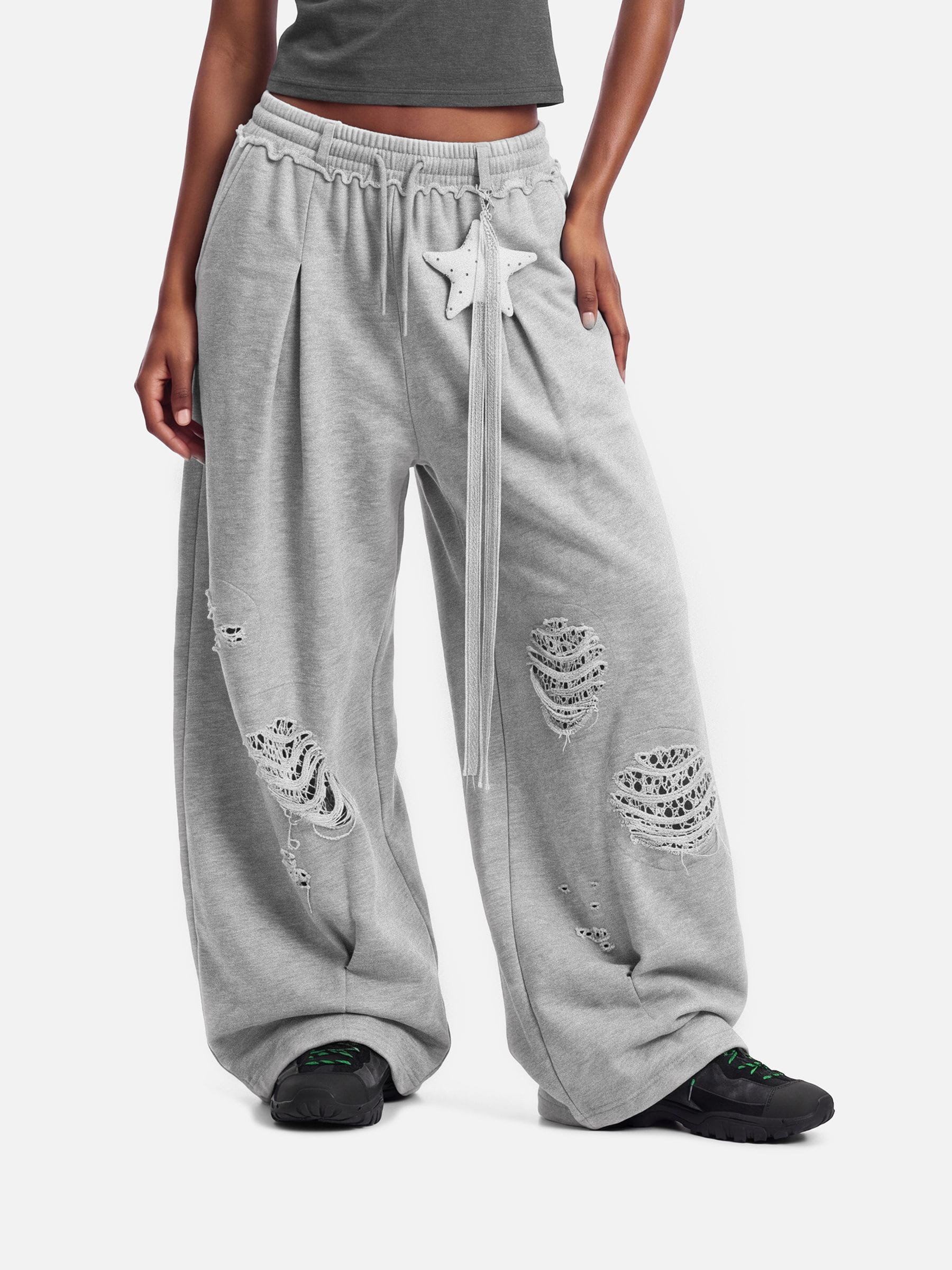 Aelfric Eden Distressed Baggy Barrel Sweatpants – Aelfric eden