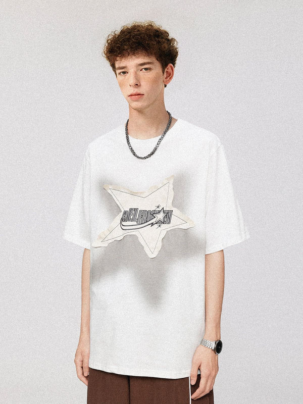 Aelfric Eden Applique Embroidery Star Tee