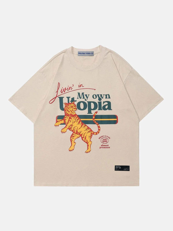 Aelfric Eden "Livin' in My Own Utopia" Tiger Graphic Tee