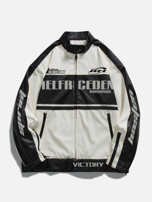 [Pre-Order] Aelfric Eden Patchwork PU Motorcycle Jacket