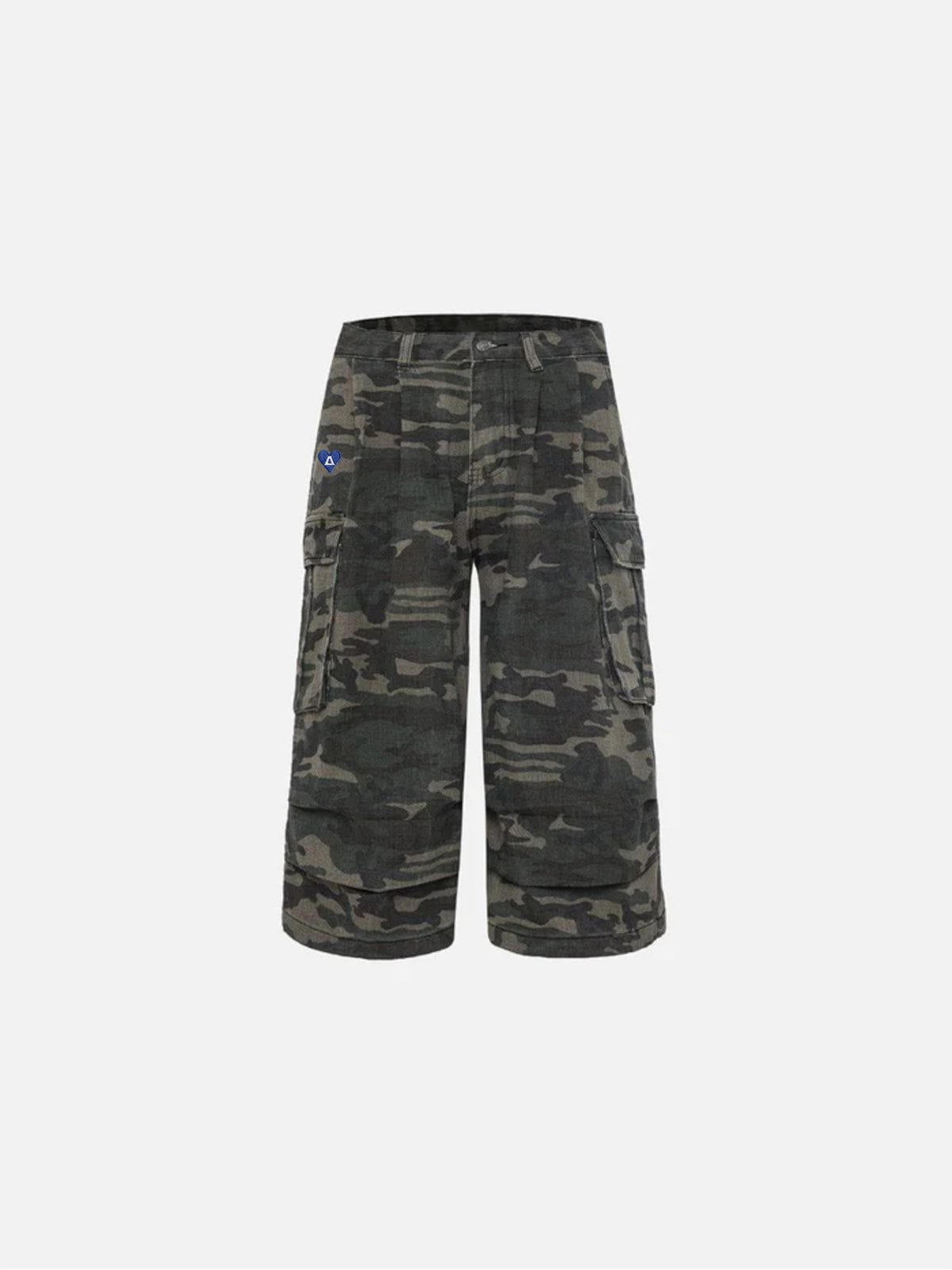 Aelfric Eden Camouflage Wrinkle Longline Jorts – Aelfric eden