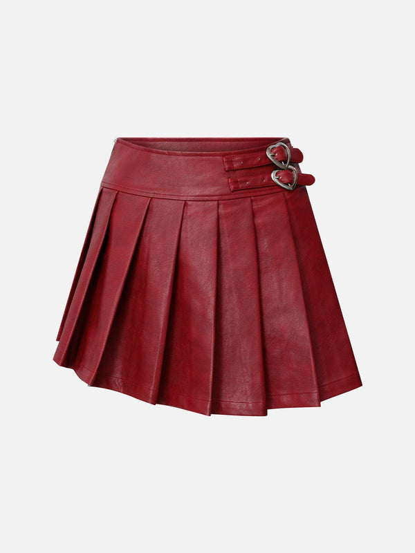 Aelfric Eden Slant Faux Leather Skirt