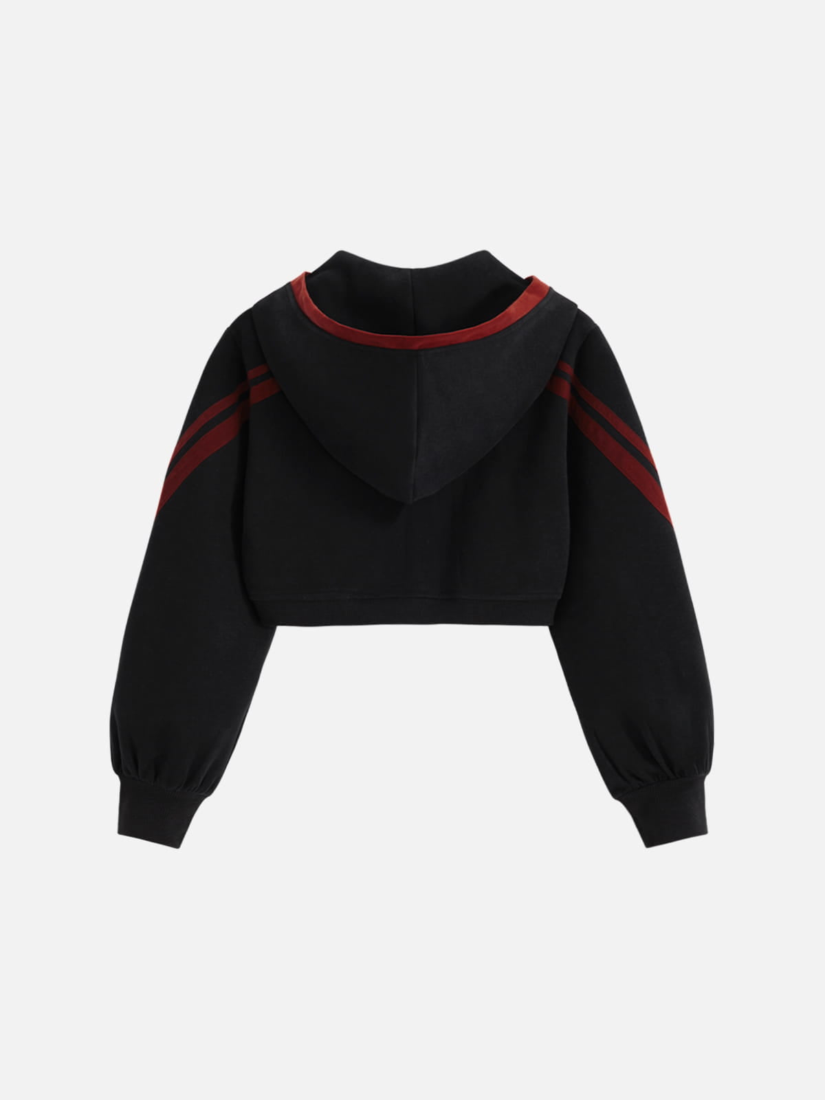 Aelfric Eden Cropped Contrast Stripe Zip Up Hoodie – Aelfric eden