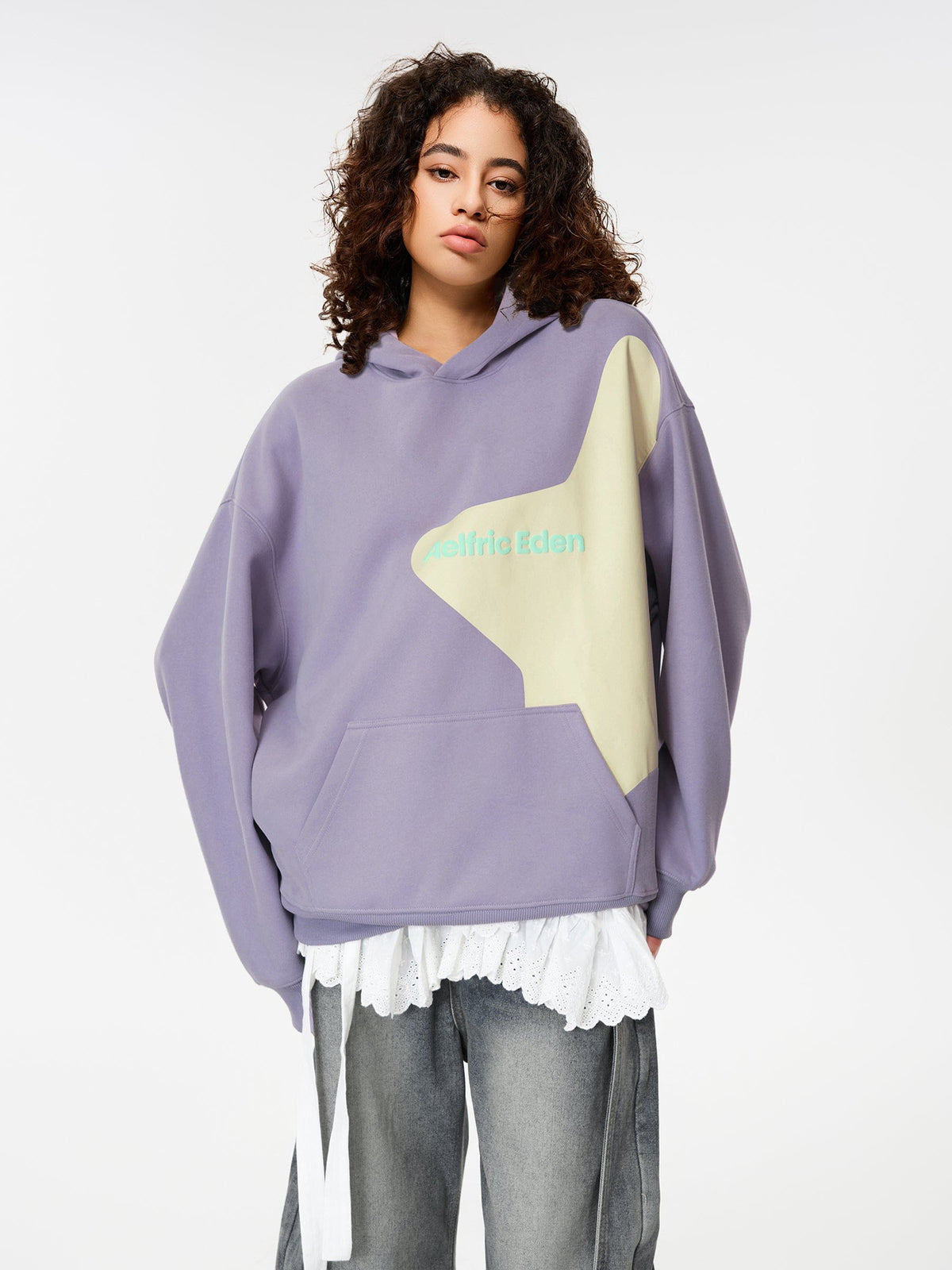 Aelfric Eden Incomplete Star Print Hoodie