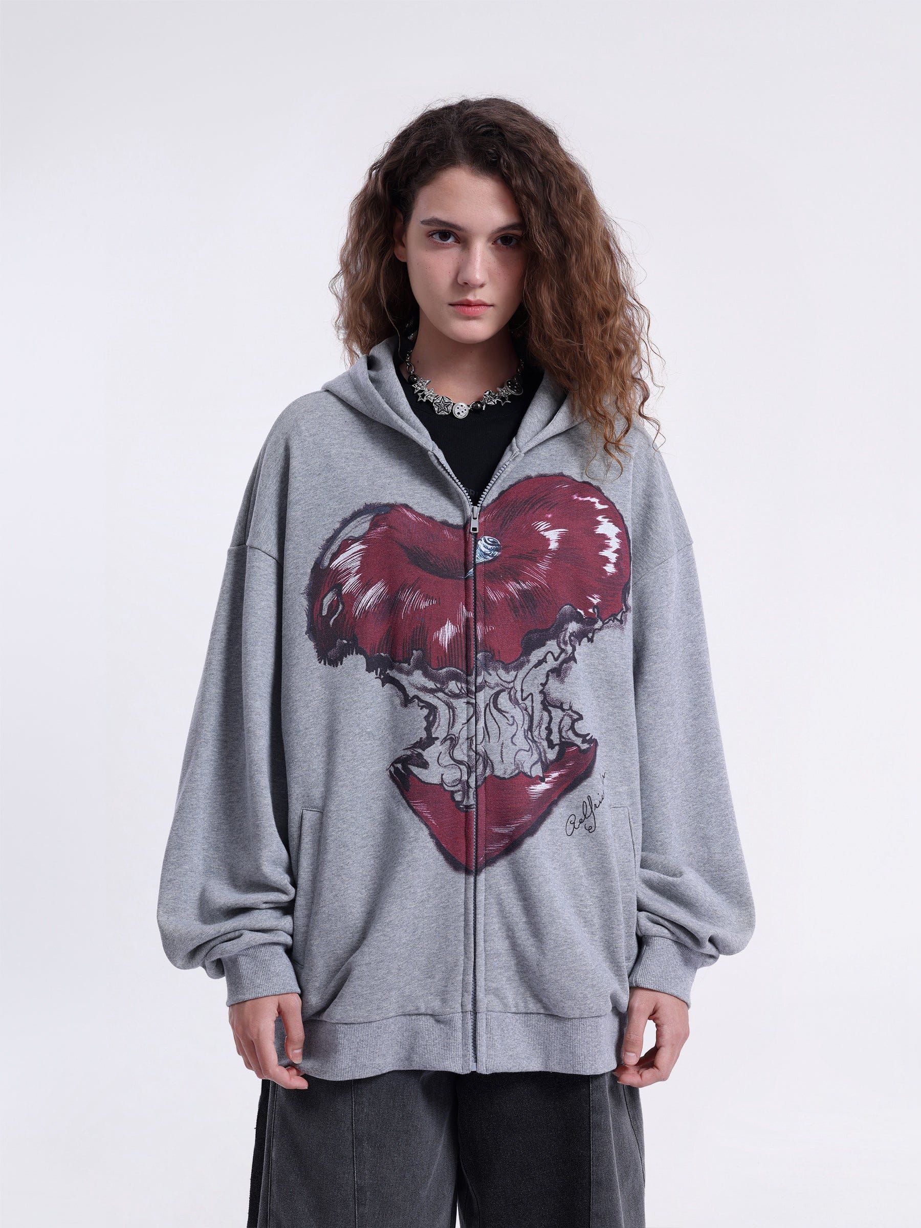 Aelfric Eden Flame Apple Print Hoodie<font color=