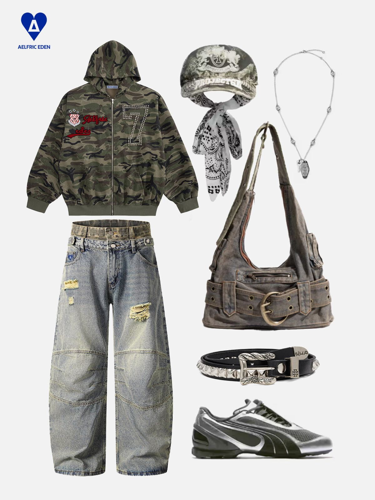 [Pre-Order] Aelfric Eden Camo Zip Up Hoodie