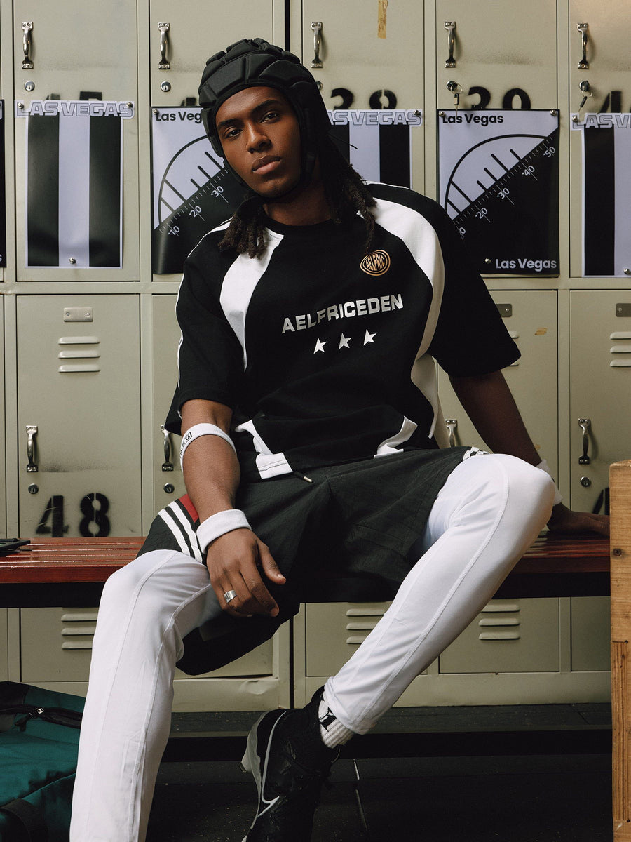 Aelfric Eden Patchwork Contrast Racing Tee