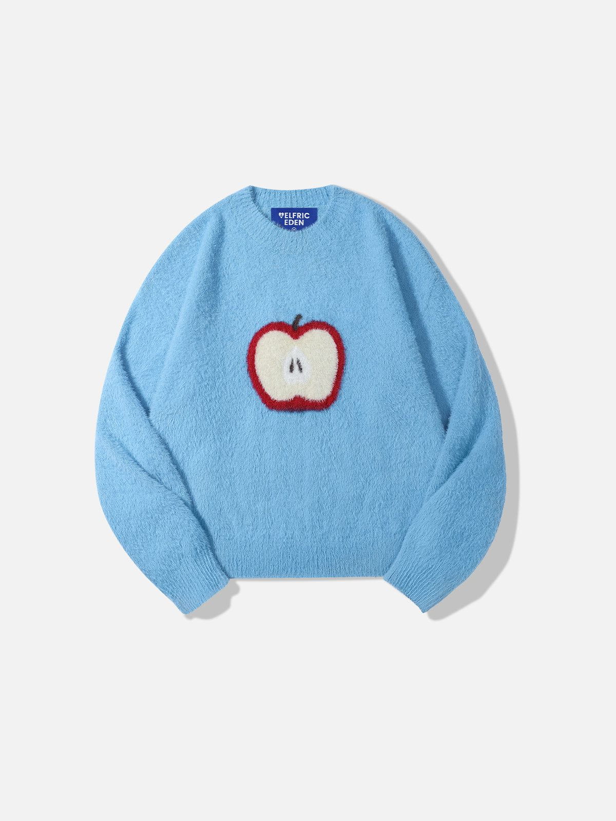 Apple Graphic Cropped Sweater