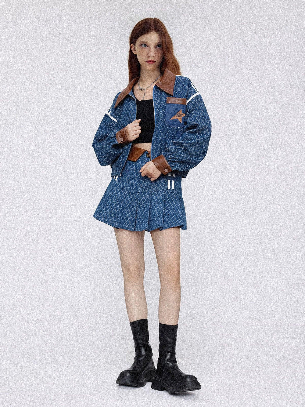 Vintage Denim Jacquard Set – Aelfric eden