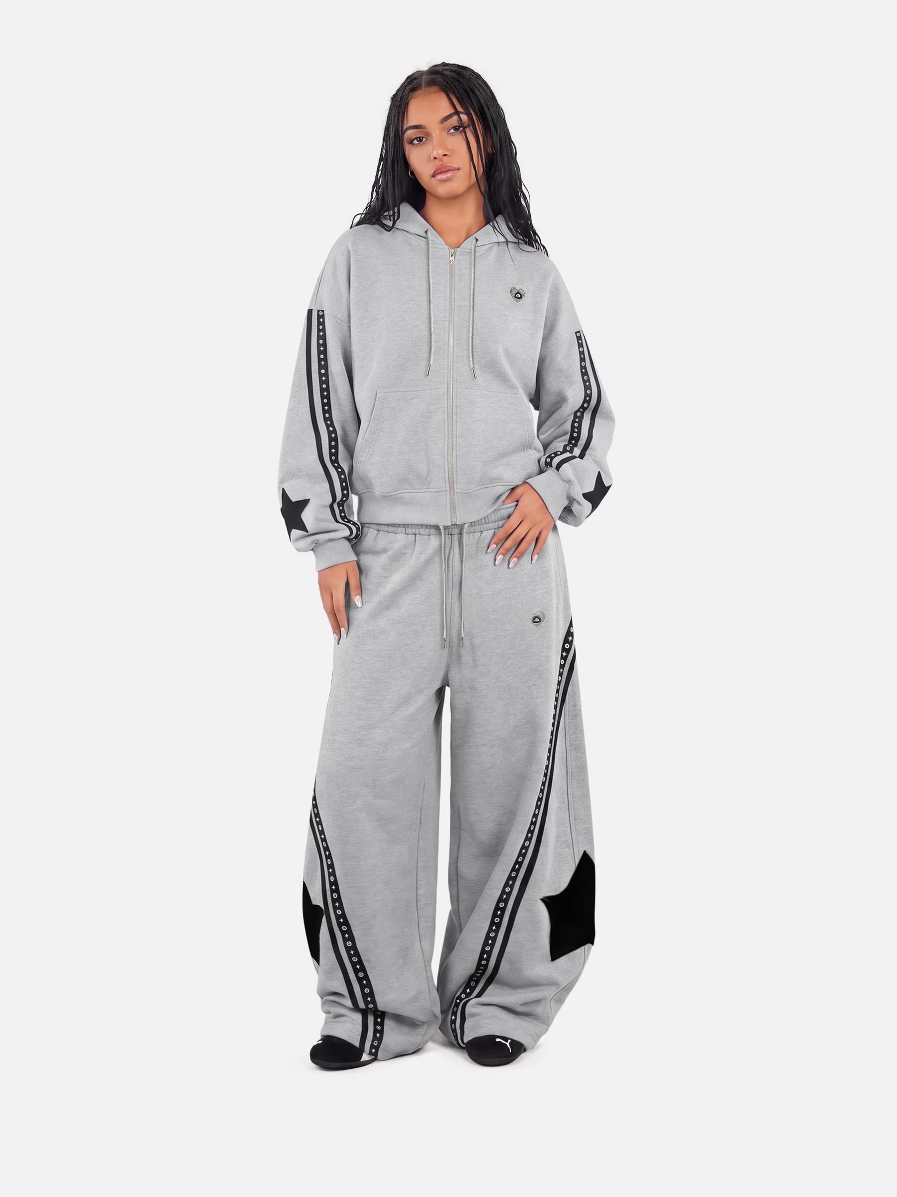 Aelfric Eden Boxy Panel Zip Up Hoodie