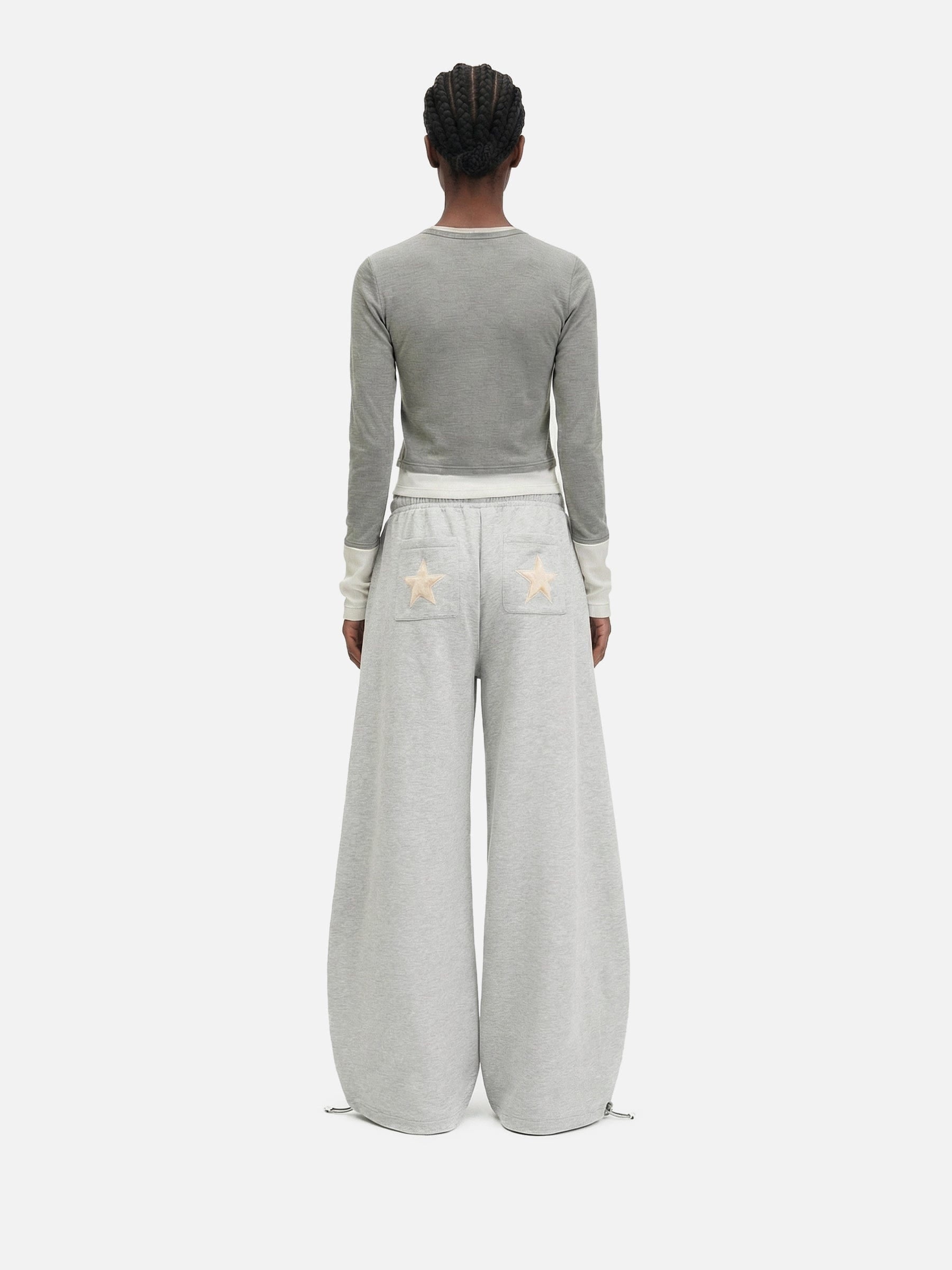 Aelfric Eden Star Applique Baggy Barrel Sweatpants