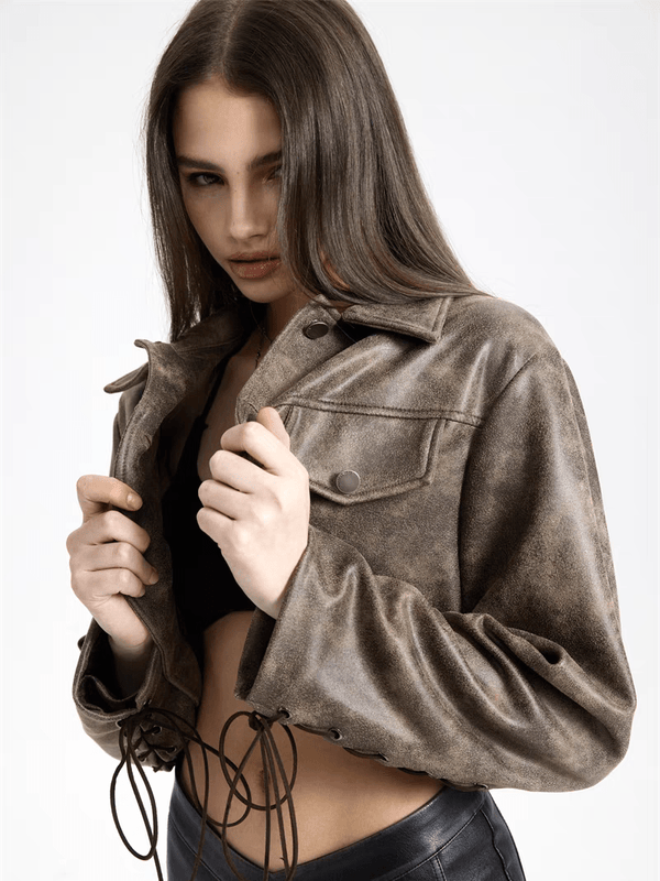 Camouflage Suede Faux Leather Jacket
