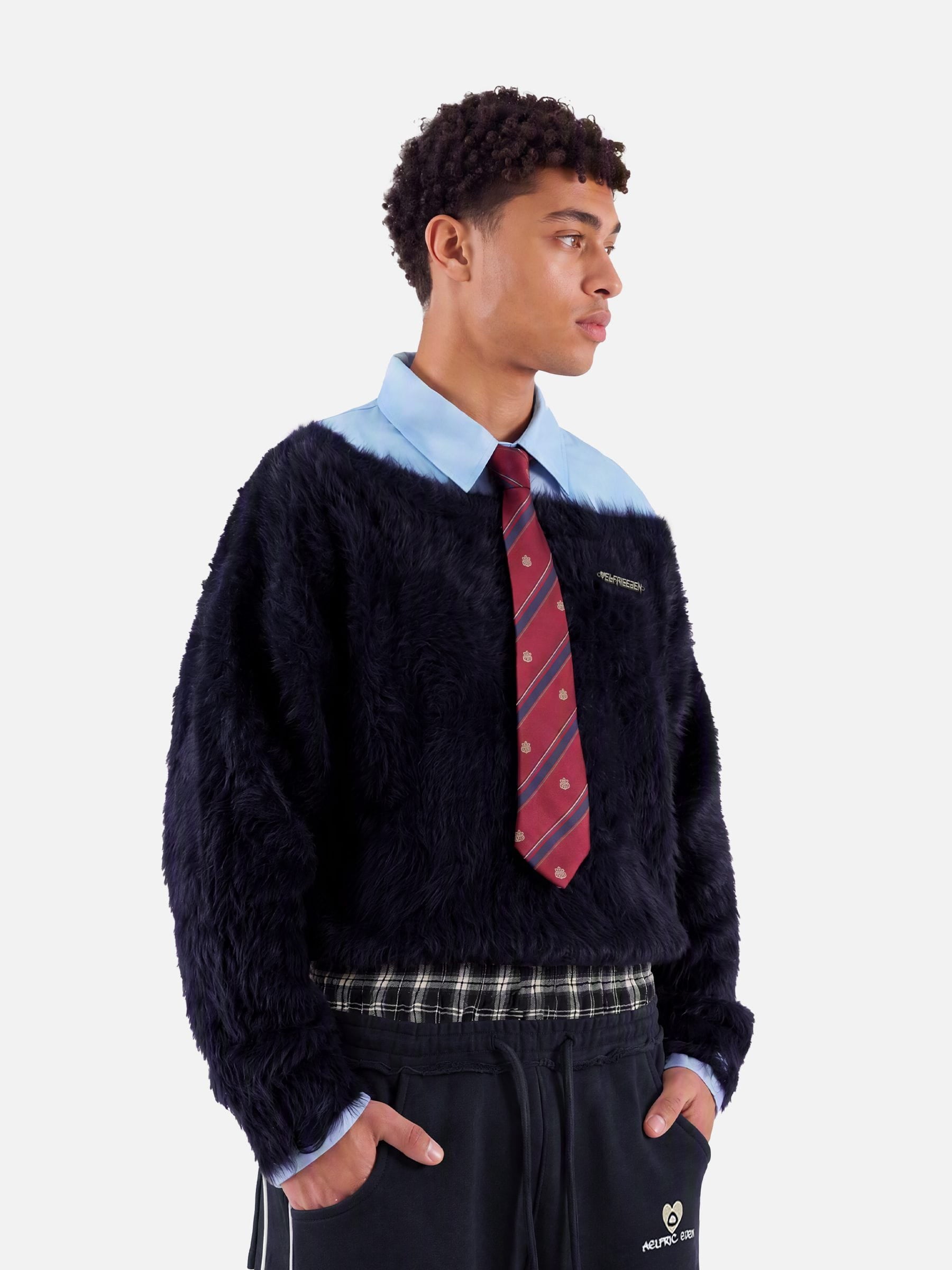 Tie Two Layer Sweater