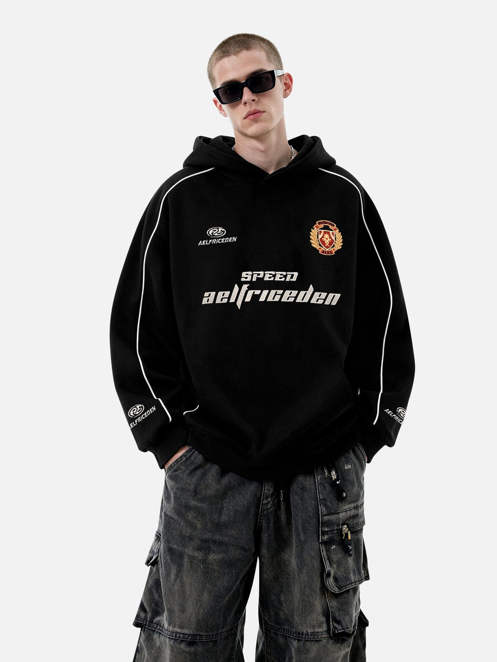 Aelfric Eden Oversized Applique 77 Pullover Hoodie – Aelfric eden