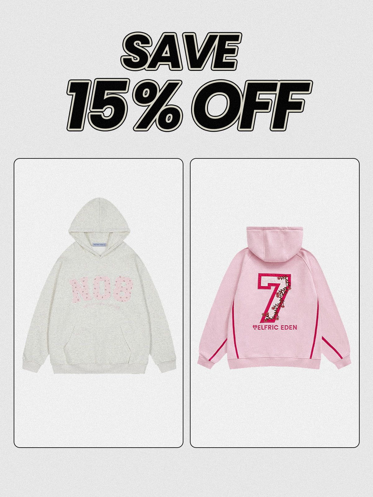 Aelfric Eden Floral Number Embroidery Hoodie – Aelfric eden