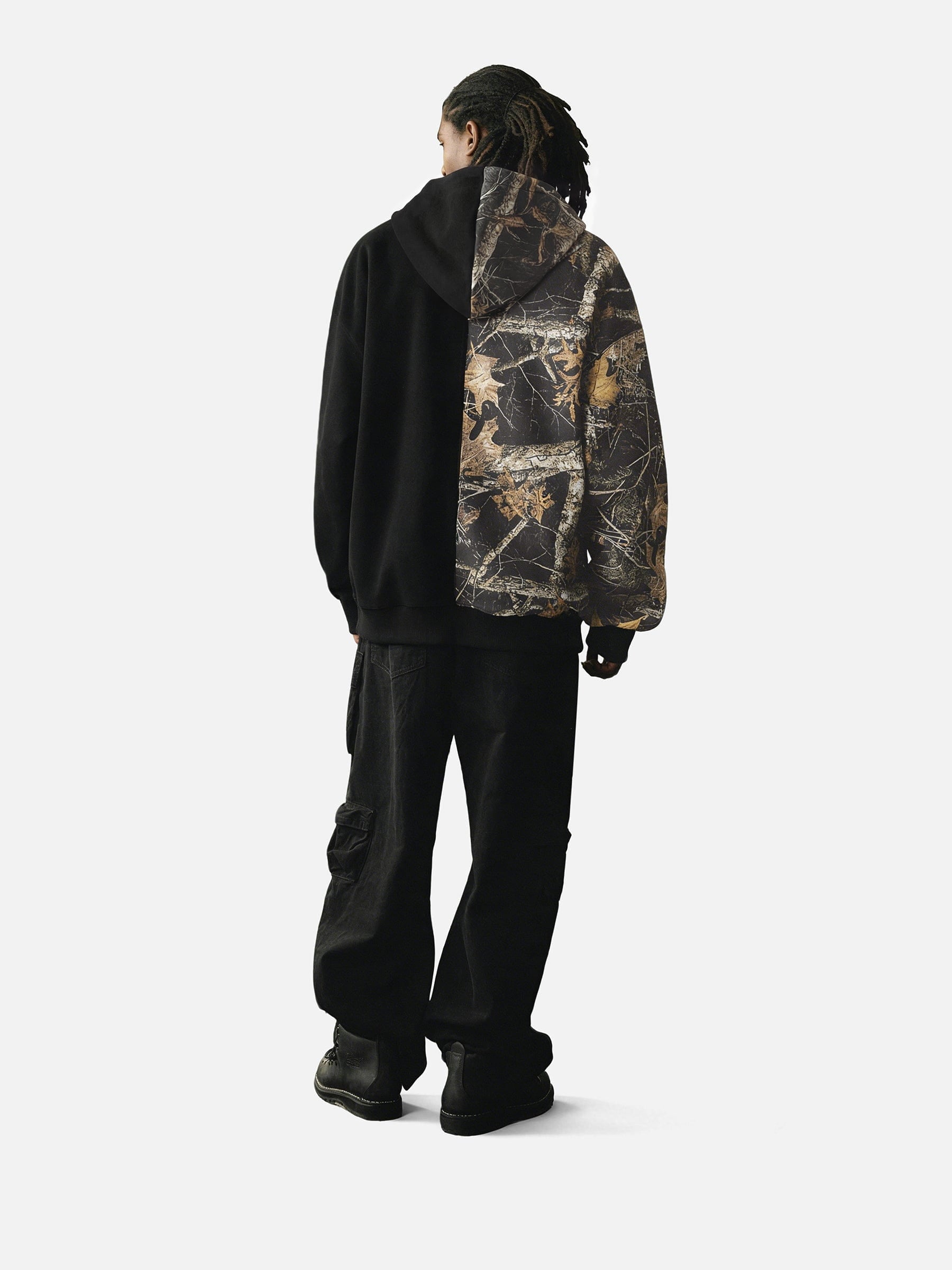 Aelfric Eden Leaf CAMO Graffiti Patchwork Zip Up Hoodie – Aelfric eden