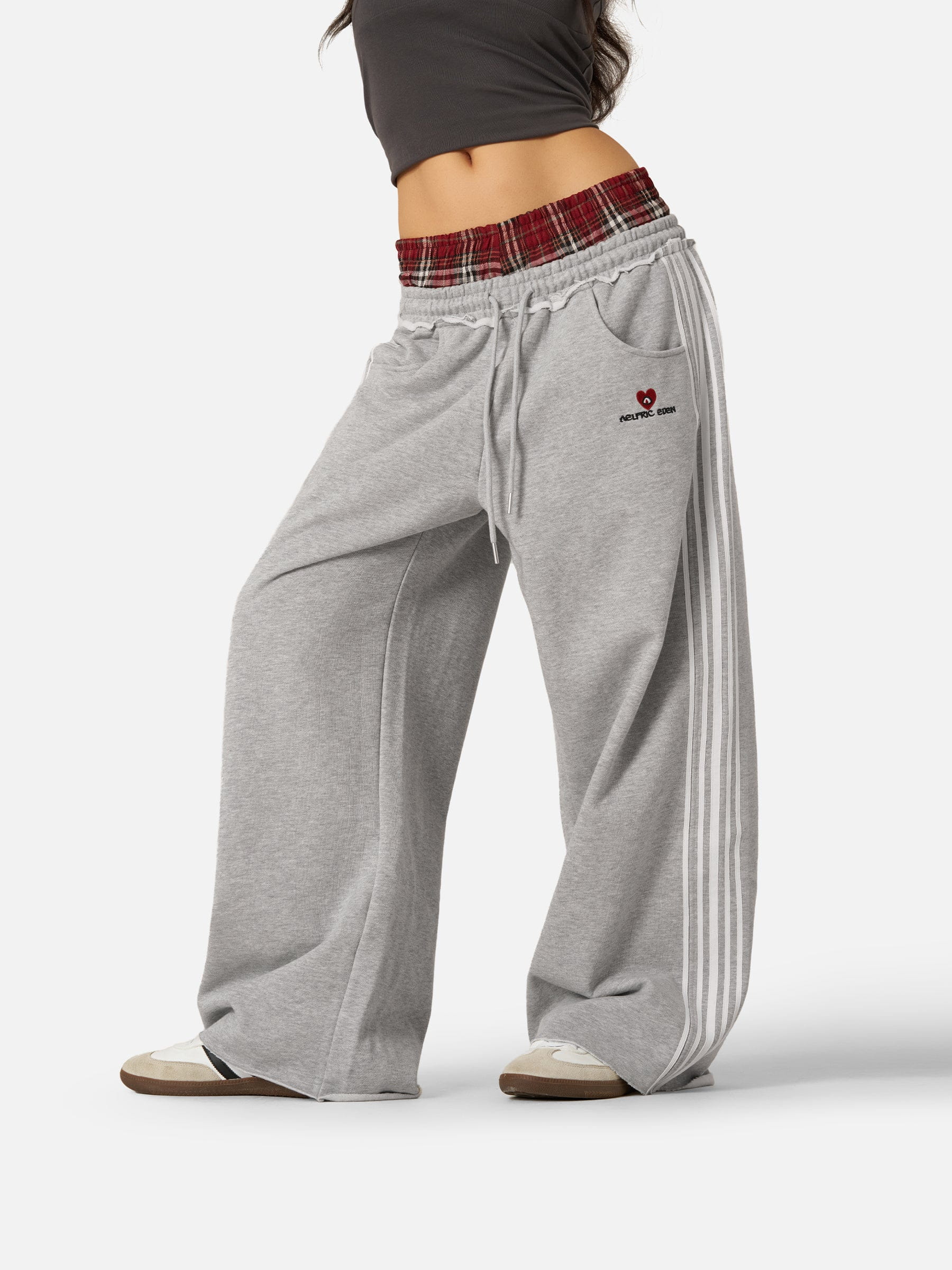 Aelfric Eden Plaid Patchwork Sweatpants – Aelfric eden