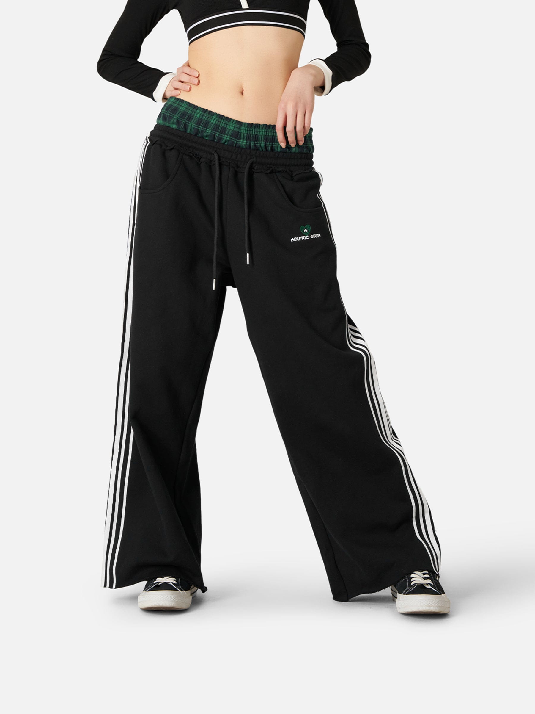 Aelfric Eden Plaid Patchwork Sweatpants – Aelfric eden