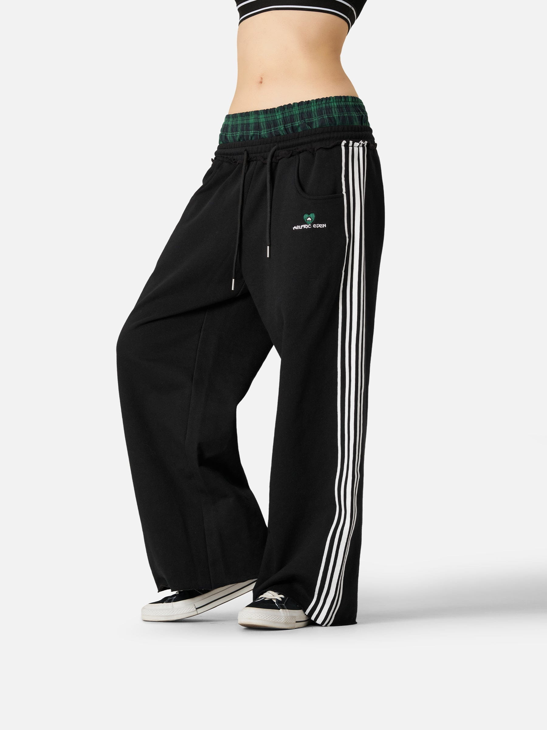 Aelfric Eden Plaid Patchwork Sweatpants – Aelfric eden