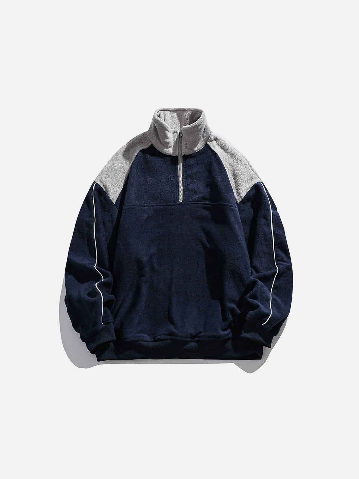 Aelfric Eden Color Blocking Quarter-Zip Sweatshirt